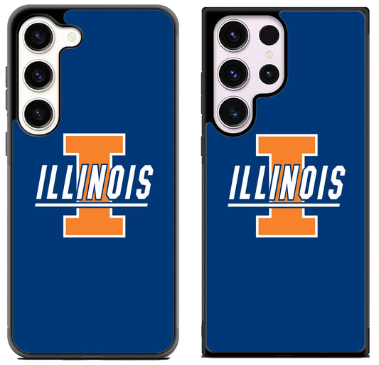 Illinois Fighting Illini Logo Blue Samsung Galaxy S23 | S23+ | S23 Ultra Case