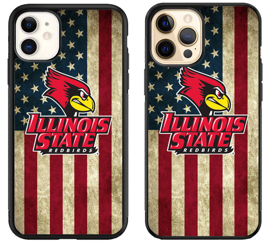 Illinois State Redbirds Flag iPhone 12 | 12 Mini | 12 Pro | 12 Pro Max Case