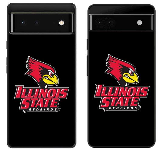 Illinois State Redbirds Black Google Pixel 6 | 6A | 6 Pro Case