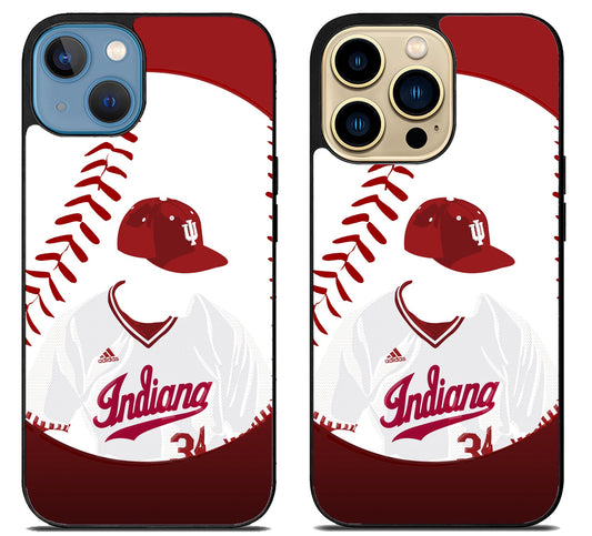 Indiana Hoosier Baseball iPhone 14 | 14 Plus | 14 Pro | 14 Pro Max Case