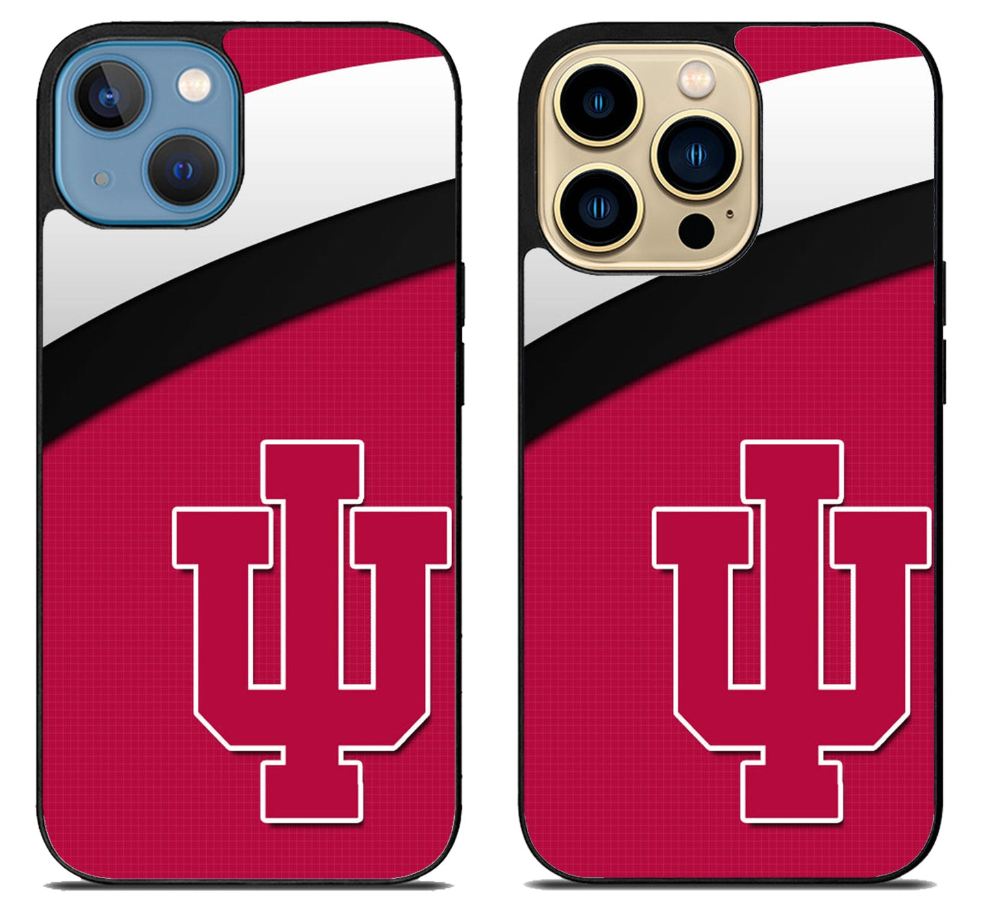 Indiana Hoosier Logo Stripe iPhone 14 | 14 Plus | 14 Pro | 14 Pro Max Case