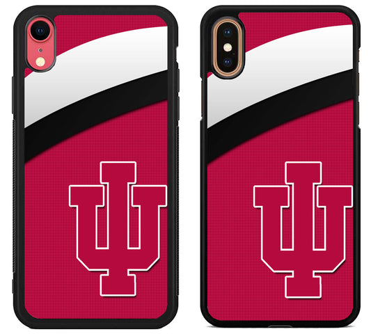 Indiana Hoosier Logo Stripe iPhone X | Xs | Xr | Xs Max Case