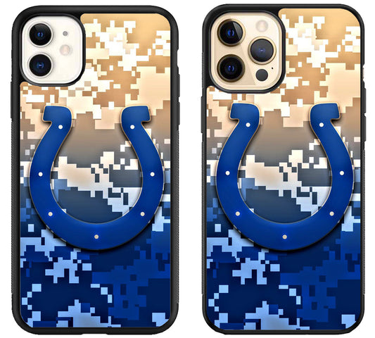 Indianapolis Colts Army Logo iPhone 12 | 12 Mini | 12 Pro | 12 Pro Max Case