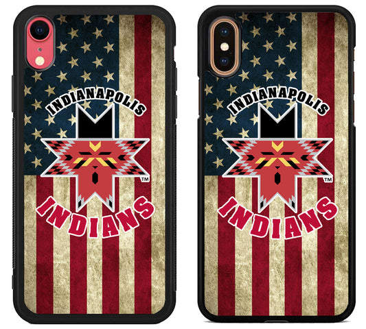 Indianapolis Indians American Flag iPhone X | Xs | Xr | Xs Max Case