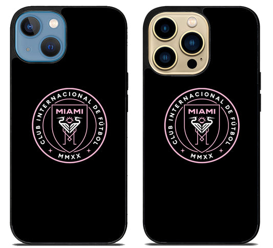 Inter Miami CF Logo Black iPhone 14 | 14 Plus | 14 Pro | 14 Pro Max Case