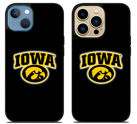 Iowa Hawkeyes Black iPhone 14 | 14 Plus | 14 Pro | 14 Pro Max Case