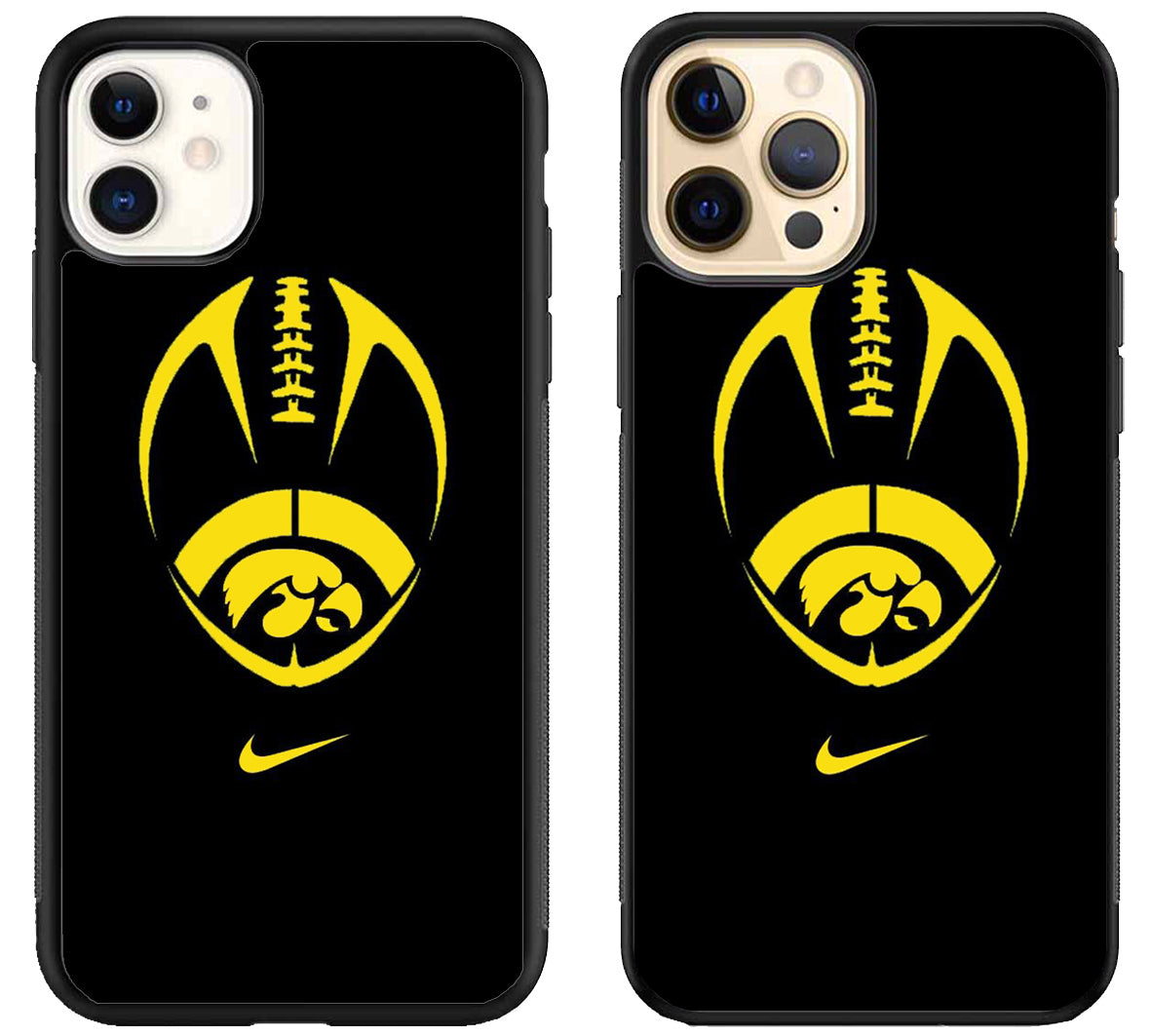 Iowa Hawkeyes Logo Football iPhone 12 | 12 Mini | 12 Pro | 12 Pro Max Case