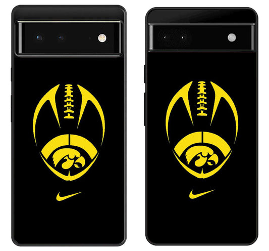 Iowa Hawkeyes Logo Football Google Pixel 6 | 6A | 6 Pro Case