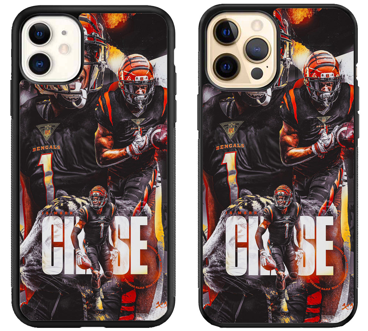 Ja'Marr Chase Cincinnati Bengals iPhone 12 | 12 Mini | 12 Pro | 12 Pro Max Case