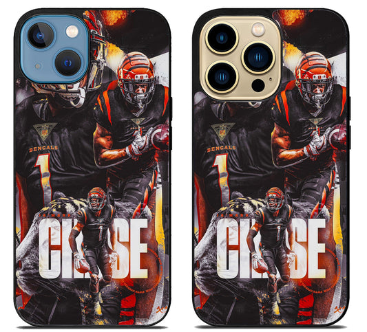 Ja'Marr Chase Cincinnati Bengals iPhone 14 | 14 Plus | 14 Pro | 14 Pro Max Case