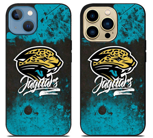 Jacksonville Jaguars Painted iPhone 14 | 14 Plus | 14 Pro | 14 Pro Max Case