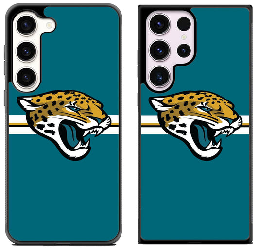 Jacksonville Jaguars Striped Samsung Galaxy S23 | S23+ | S23 Ultra Case