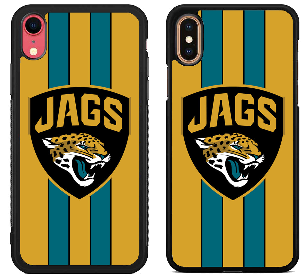 Jacksonville Jaguars Striped iPhone X | Xs | Xr | Xs Max Case