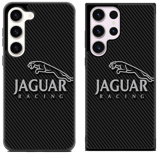 Jaguar Racing Logo Carbon Samsung Galaxy S23 | S23+ | S23 Ultra Case