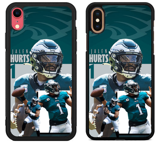 Jalen Hurts Philadelphia Eagles Collage iPhone X | Xs | Xr | Xs Max Case