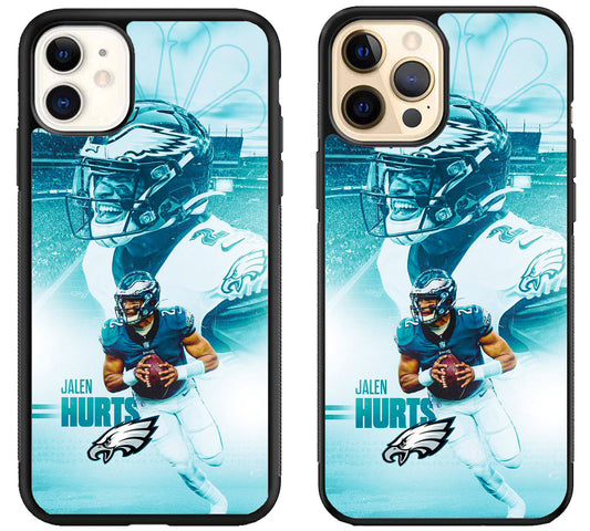 Jalen Hurts Philadelphia Eagles NFL iPhone 12 | 12 Mini | 12 Pro | 12 Pro Max Case