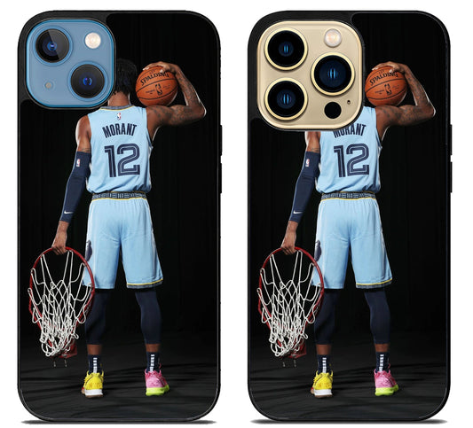 Ja morant Grizzlies Background iPhone 14 | 14 Plus | 14 Pro | 14 Pro Max Case