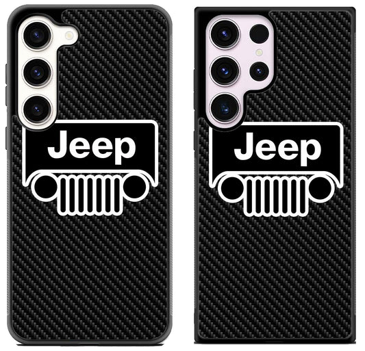 Jeep Black Carbon Samsung Galaxy S23 | S23+ | S23 Ultra Case