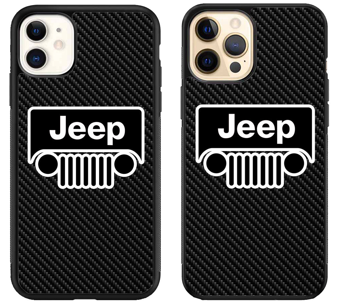 Jeep Black Carbon iPhone 12 | 12 Mini | 12 Pro | 12 Pro Max Case