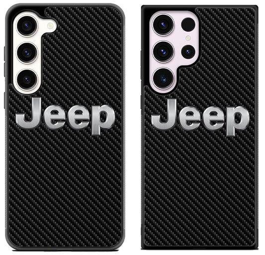 Jeep Logo Carbon Samsung Galaxy S23 | S23+ | S23 Ultra Case