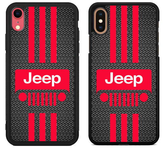 Jeep Wrangler Red Striped iPhone X | Xs | Xr | Xs Max Case
