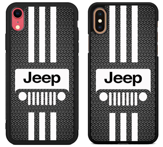 Jeep Wrangler White Striped iPhone X | Xs | Xr | Xs Max Case