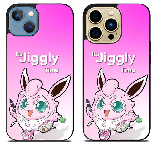 Jigglypuff Time Pokemon iPhone 14 | 14 Plus | 14 Pro | 14 Pro Max Case