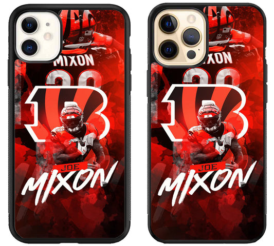 Joe Mixon Cincinnati Bengals iPhone 12 | 12 Mini | 12 Pro | 12 Pro Max Case