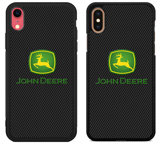 John Deere Black Carbon iPhone X | Xs | Xr | Xs Max Case
