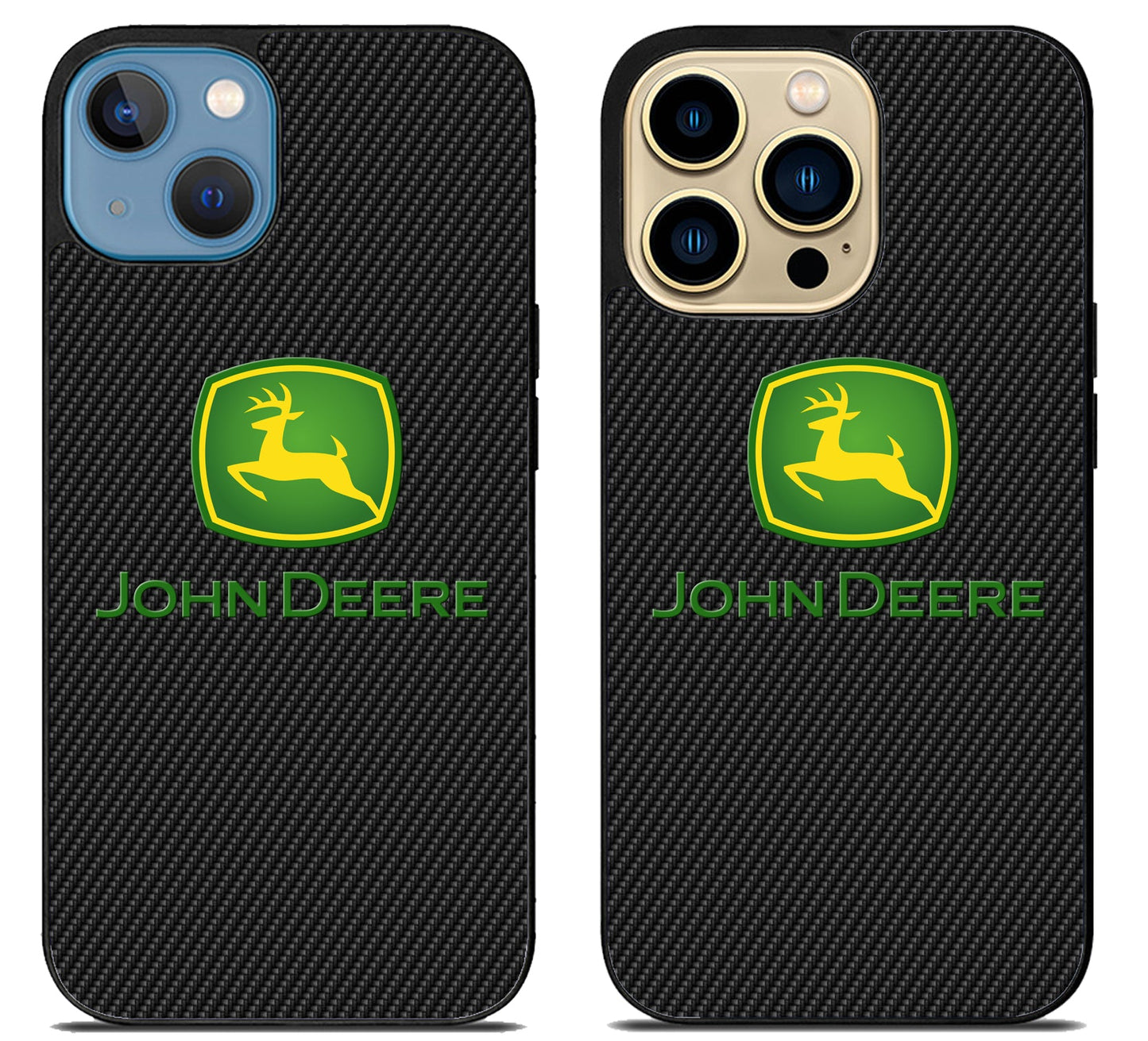 John Deere Black Carbon iPhone 14 | 14 Plus | 14 Pro | 14 Pro Max Case