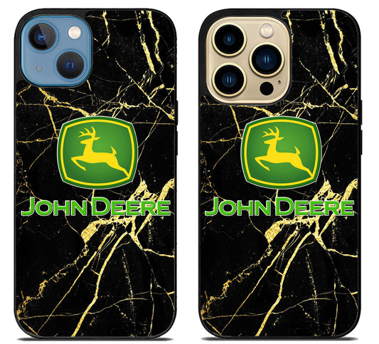John Deere Black Marble iPhone 14 | 14 Plus | 14 Pro | 14 Pro Max Case