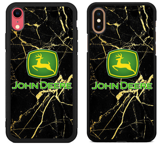 John Deere Black Marble iPhone X | Xs | Xr | Xs Max Case