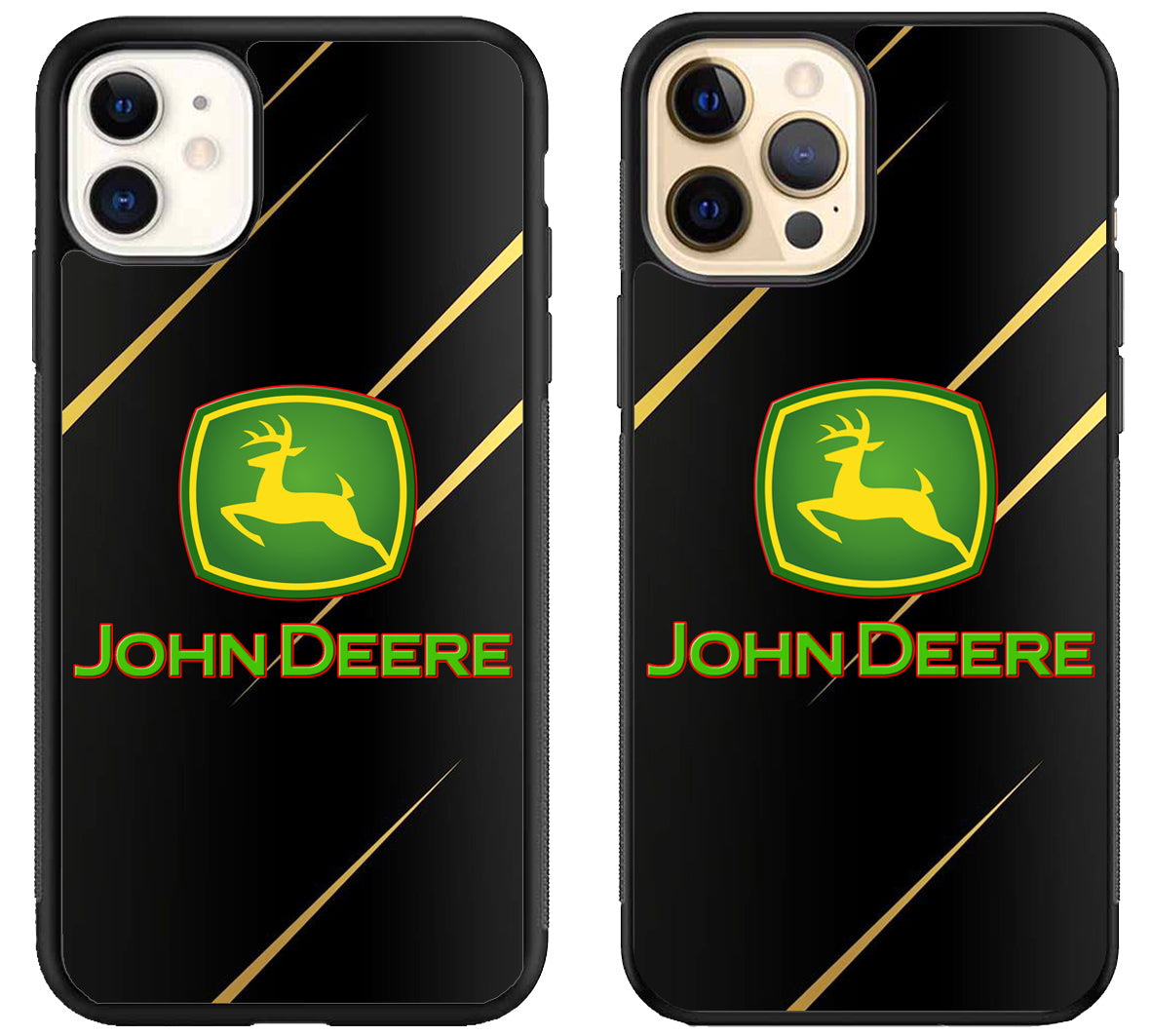 John Deere Black Metallic iPhone 12 | 12 Mini | 12 Pro | 12 Pro Max Case