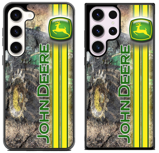 John Deere Logo Background Samsung Galaxy S23 | S23+ | S23 Ultra Case