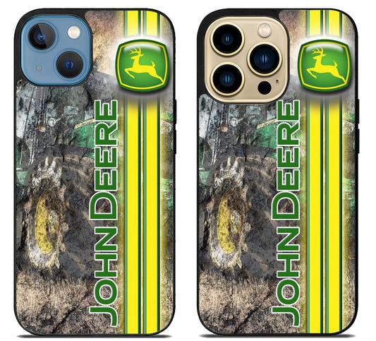 John Deere Logo Background iPhone 14 | 14 Plus | 14 Pro | 14 Pro Max Case