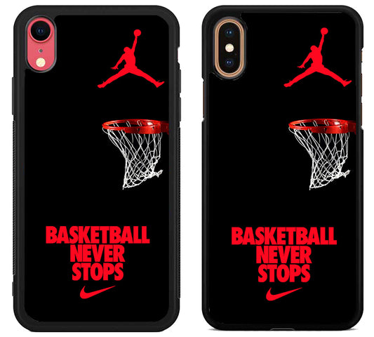 Jordan Basketball Never Stops iPhone X | Xs | Xr | Xs Max Case
