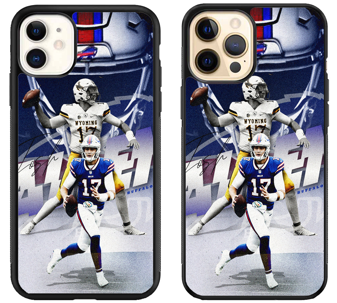 Josh Allen Buffalo Bills Background iPhone 12 | 12 Mini | 12 Pro | 12 Pro Max Case