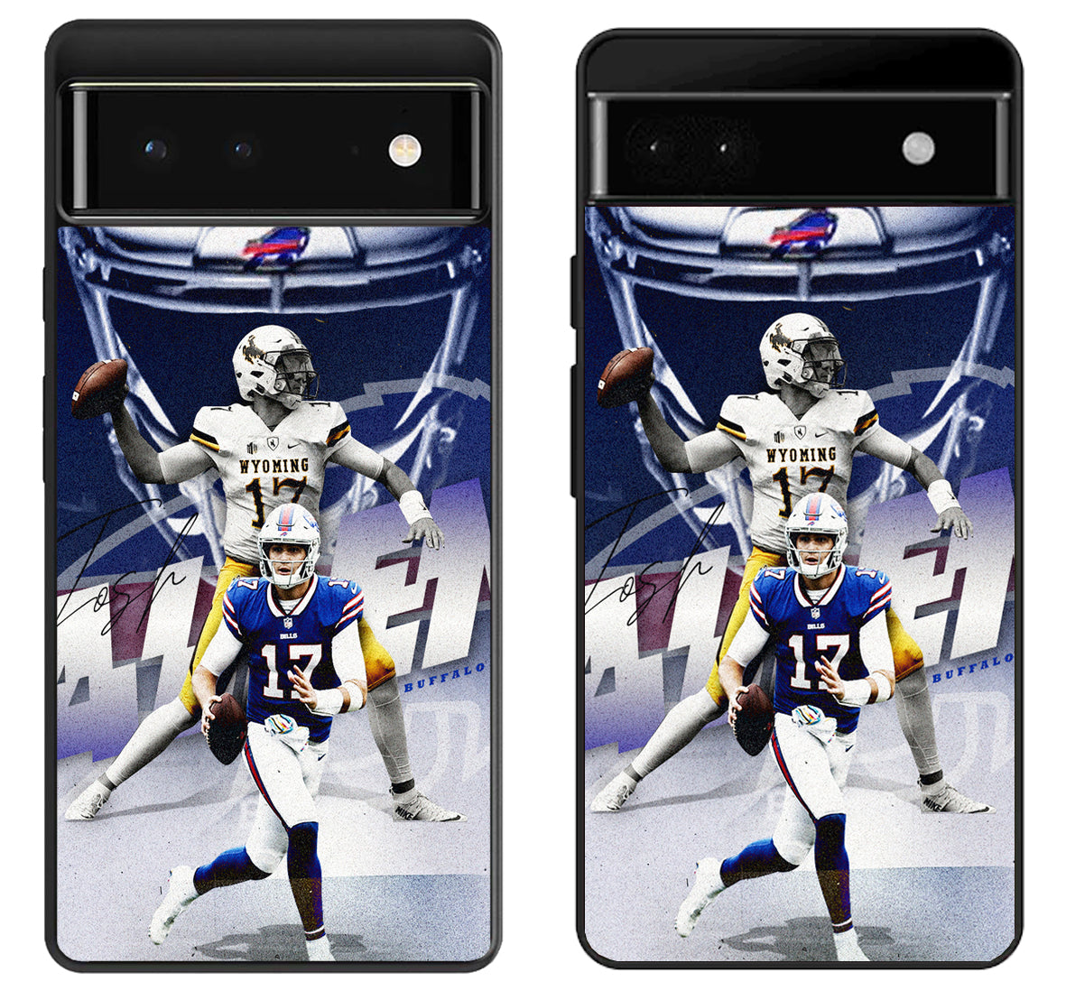 Josh Allen Buffalo Bills Background Google Pixel 6 | 6A | 6 Pro Case