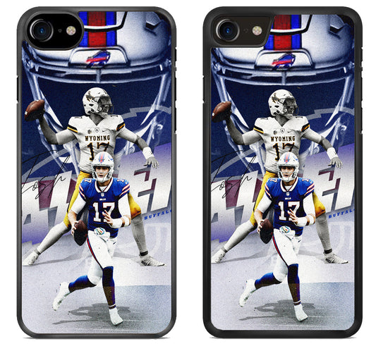 Josh Allen Buffalo Bills Background iPhone SE 2020 | iPhone SE 2022 Case
