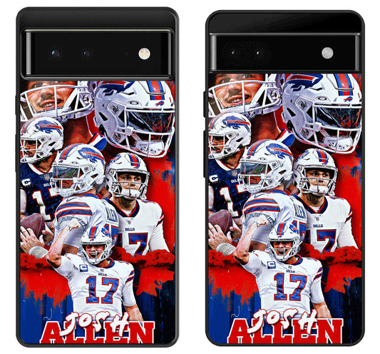 Josh Allen Buffalo Bills Collage Google Pixel 6 | 6A | 6 Pro Case