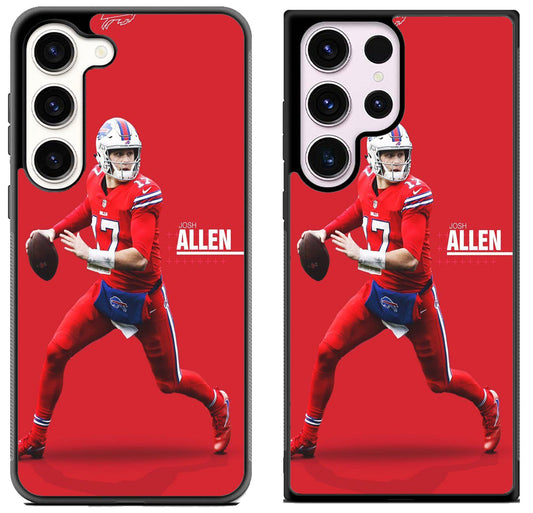 Josh Allen Buffalo Bills Red Samsung Galaxy S23 | S23+ | S23 Ultra Case