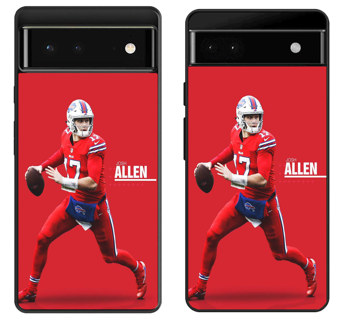 Josh Allen Buffalo Bills Red Google Pixel 6 | 6A | 6 Pro Case