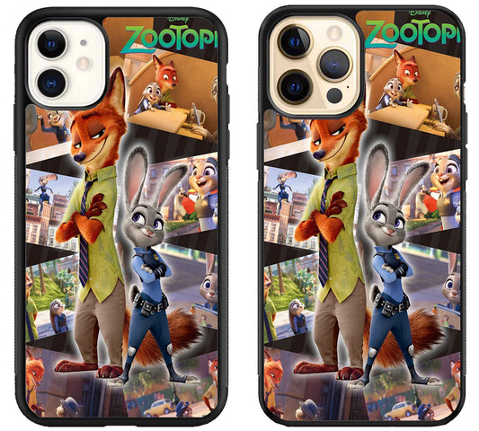 Judy And Nick Zootopia iPhone 12 | 12 Mini | 12 Pro | 12 Pro Max Case