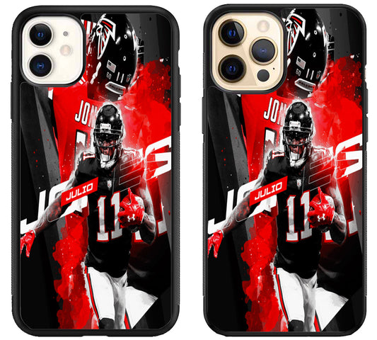 Julio Jones Atlanta Falcons iPhone 12 | 12 Mini | 12 Pro | 12 Pro Max Case