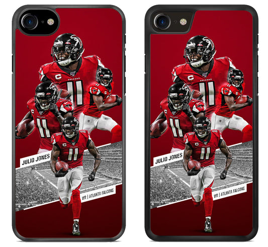 Julio Jones Collage Atlanta Falcons iPhone SE 2020 | iPhone SE 2022 Case