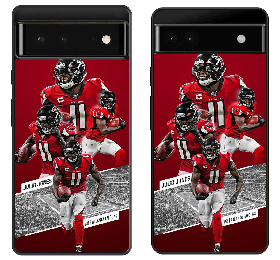 Julio Jones Collage Atlanta Falcons Google Pixel 6 | 6A | 6 Pro Case