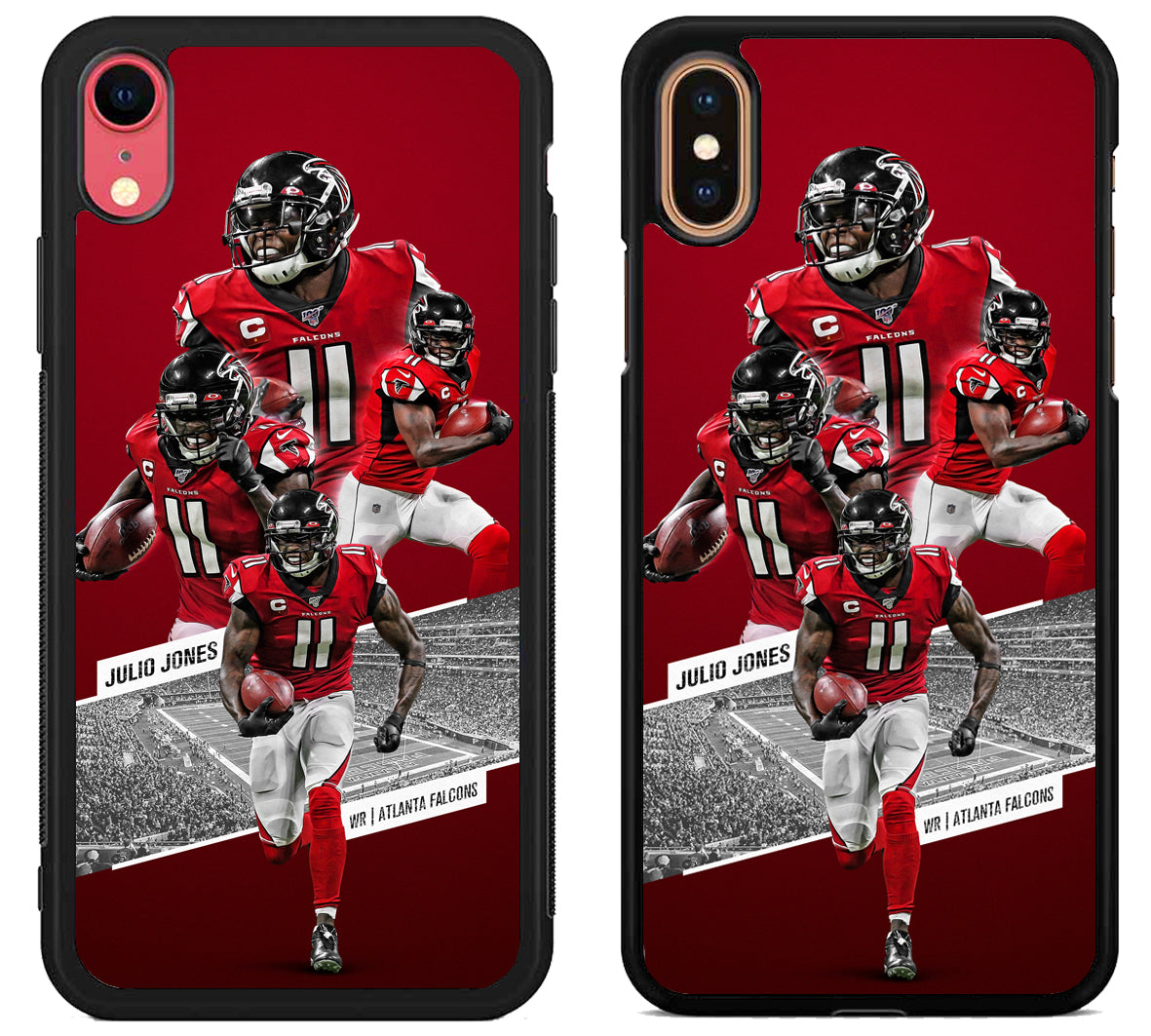 Julio Jones Collage Atlanta Falcons iPhone X | Xs | Xr | Xs Max Case