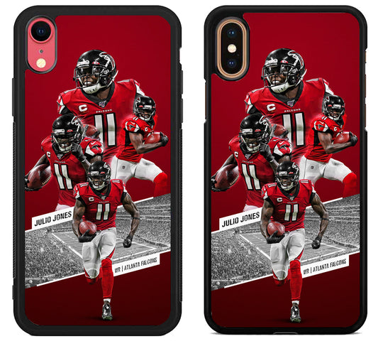 Julio Jones Collage Atlanta Falcons iPhone X | Xs | Xr | Xs Max Case