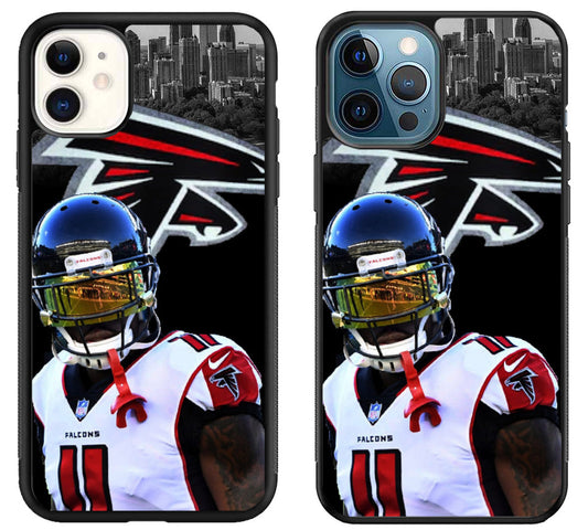 Julio Jones Falcons Background iPhone 11 | 11 Pro | 11 Pro Max Case