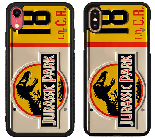 Jurassic Park License Plate 18 iPhone X | Xs | Xr | Xs Max Case